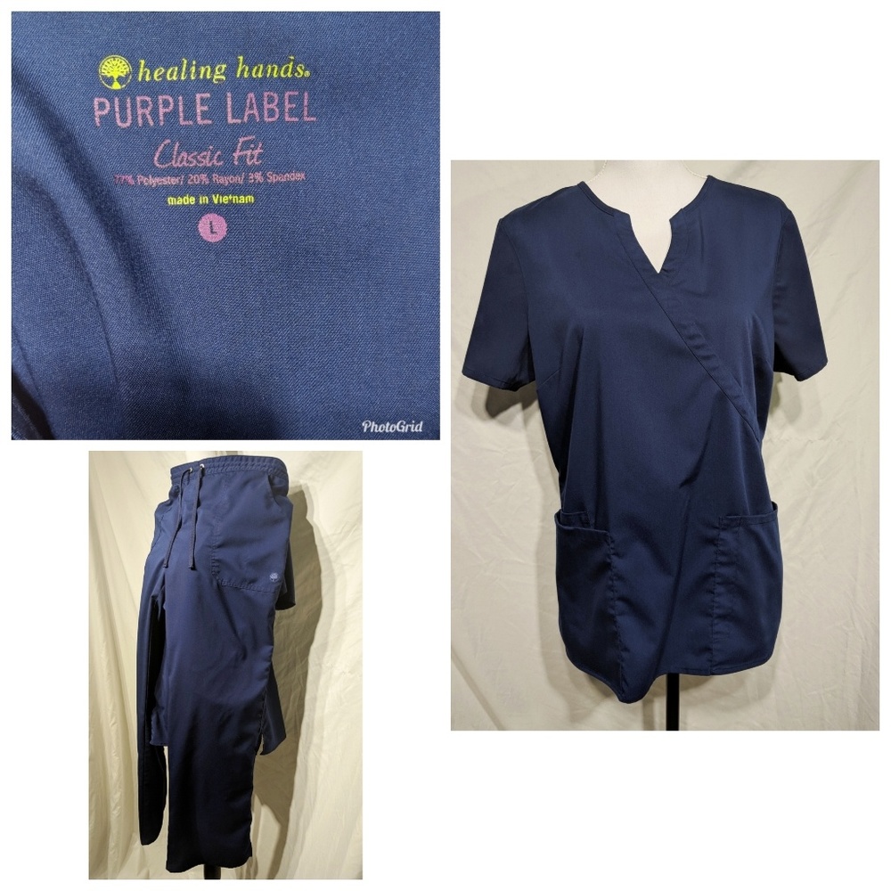 Healing Hands Purple Label Navy Scrubs